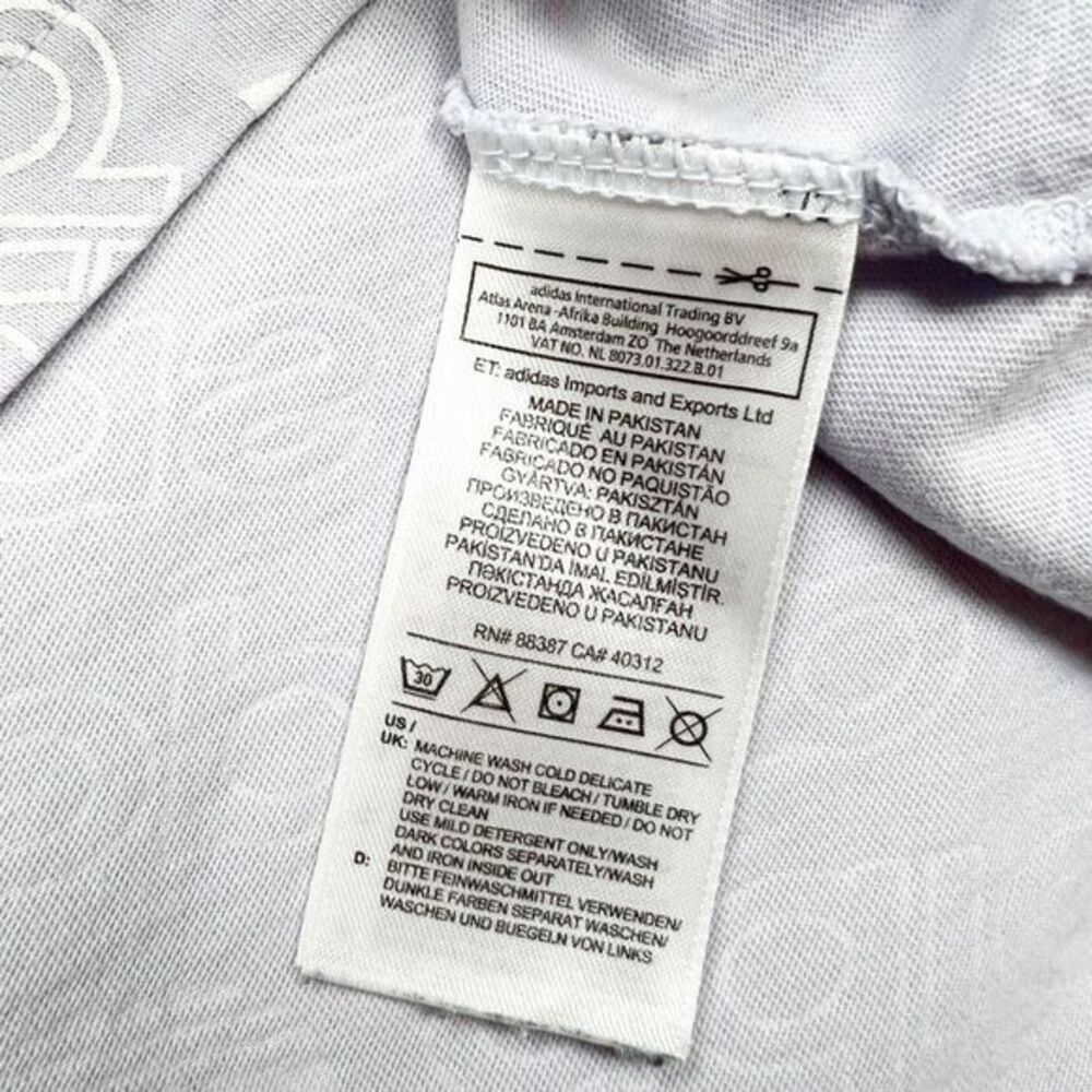 Adidas‎ Originals Monogram All Over Print Tee T-Shirt Lavender Purple Small - Picture 6 of 6